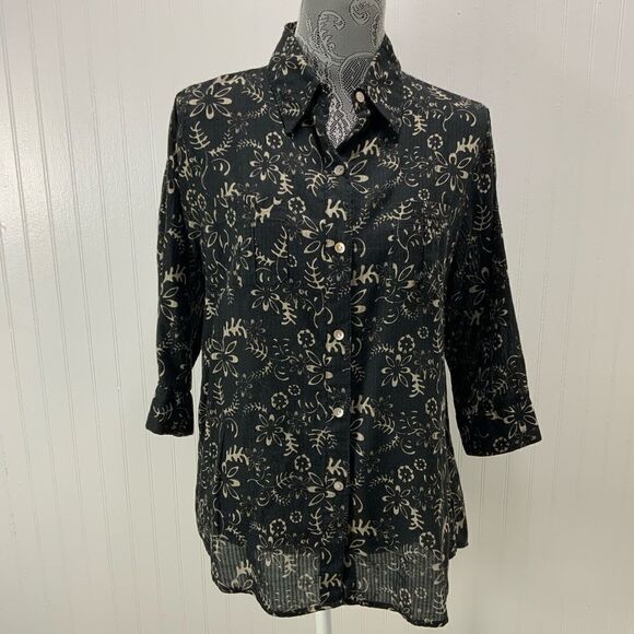 WOOLRICH 3/4 length sleeve blouse - Picture 1 of 7